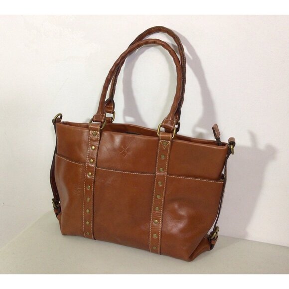 Patricia Nash Brown Leather Purse Shoulder Bag - Picture 1 of 9